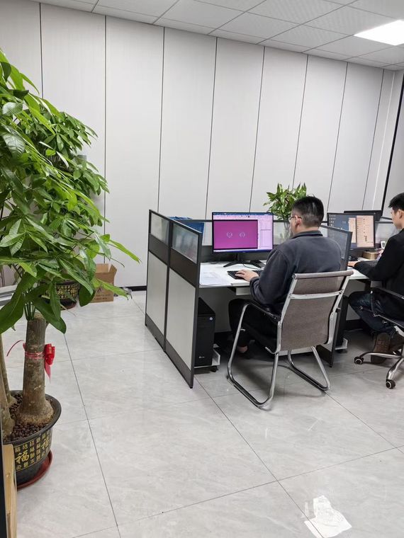 Engineering office where customer drawings are reviewed in CAD